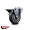 Service Caster 4'' Thermo Rubber Wheel Swivel Bolt Hole Caster with Posi Lock Brake SCC-BH20S414-TPRB-PLB - alternate 4